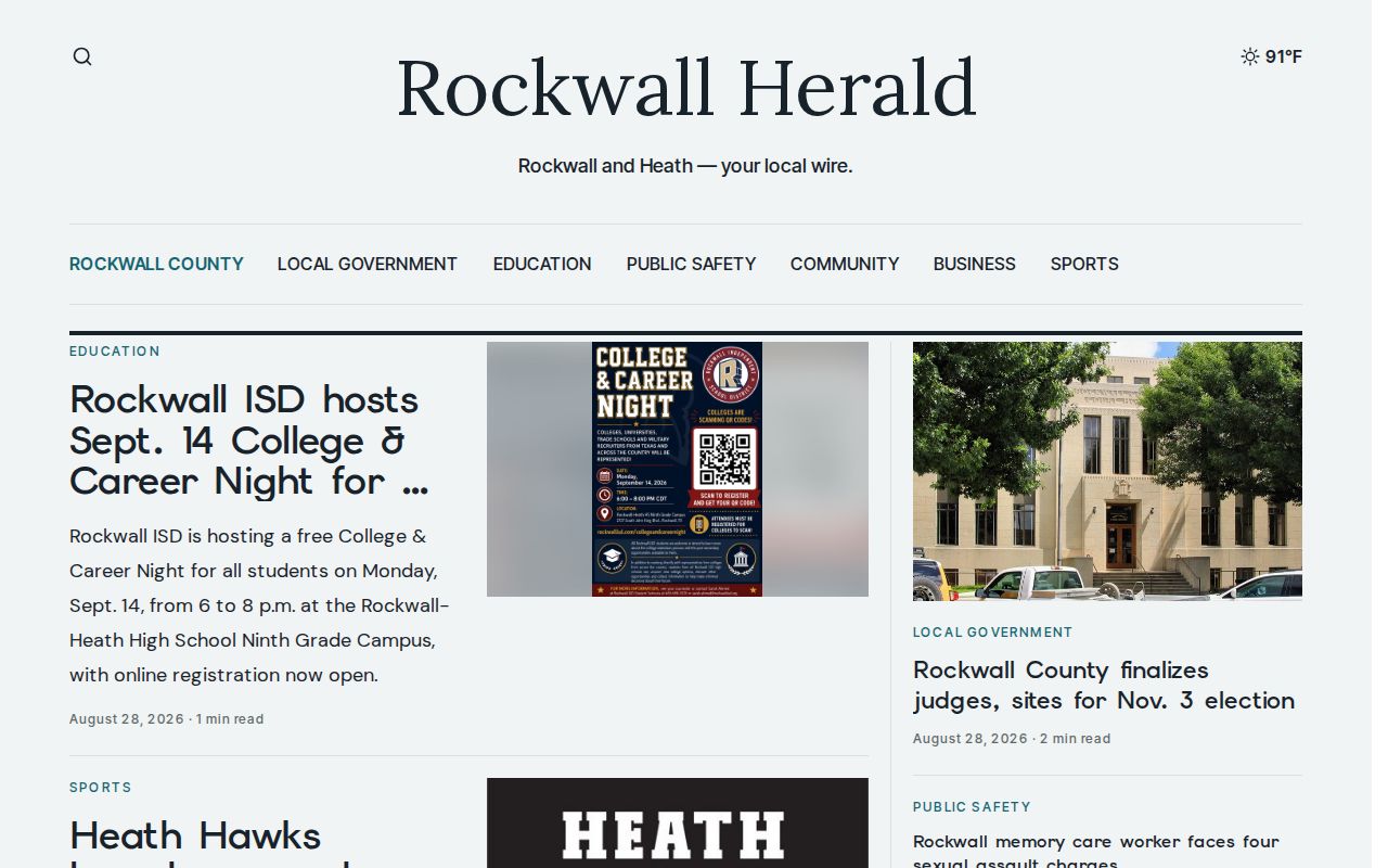 Rockwall County crime news record source